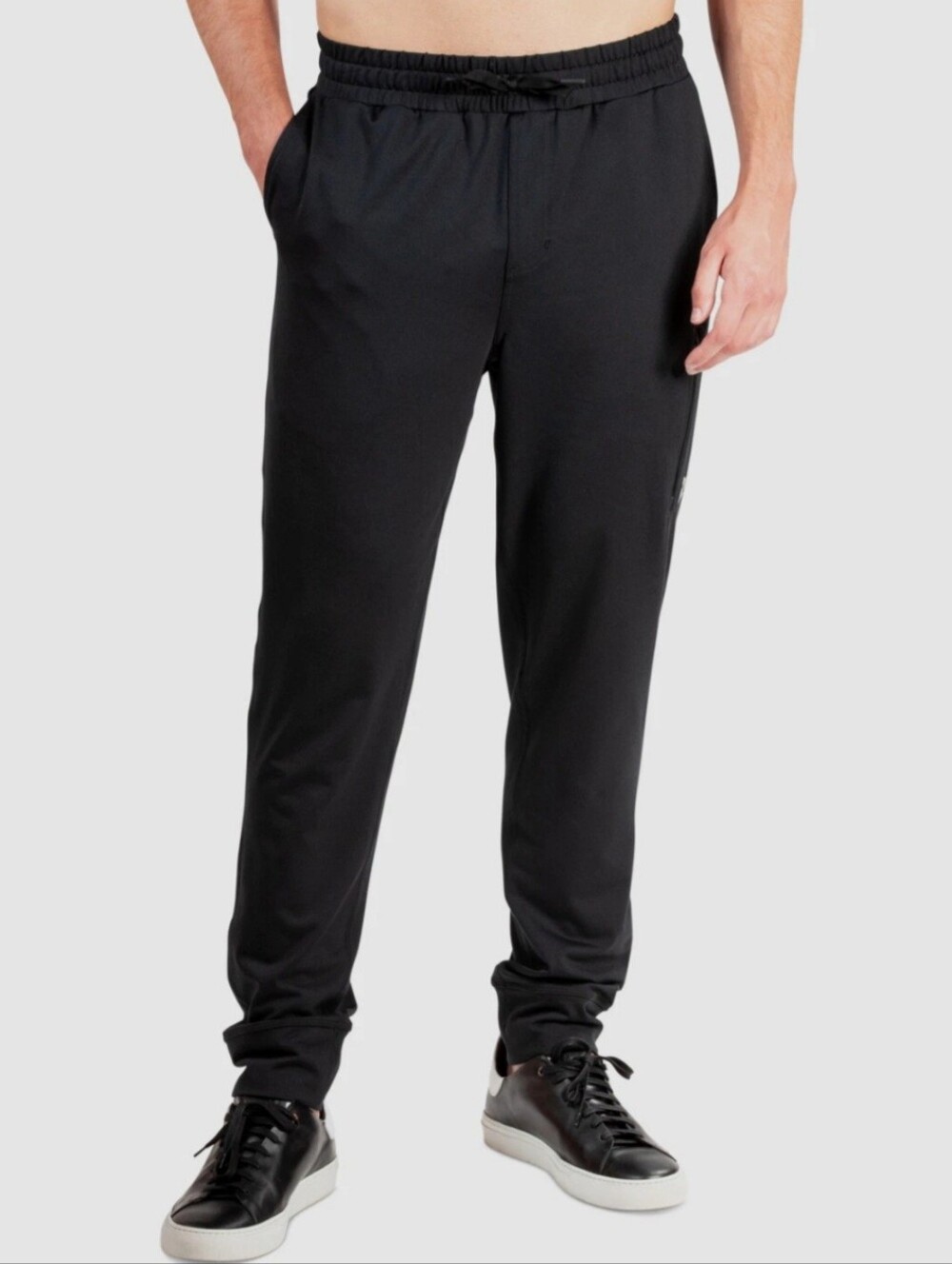 Natori Rumi Jogger Pants Men's Medium Black Drawstring Stretch NWT